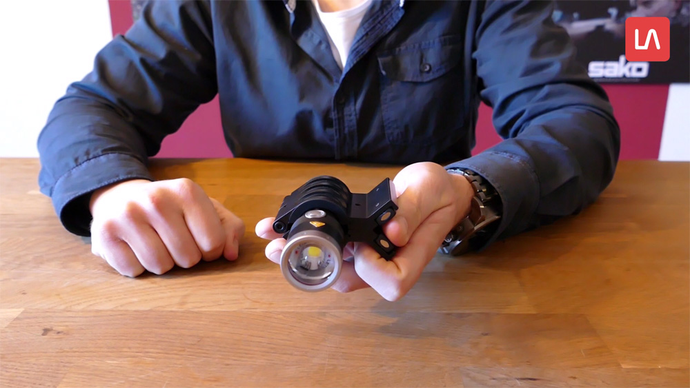 LED Lenser Taschenlampe mit Magnethalter